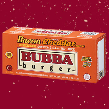 BUBBA Burger | Bacon Cheddar BUBBA burger | Delicious USDA Choice Chuck