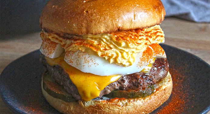 Deviled Egg BUBBA burger