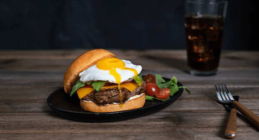 high-quality frozen burgers