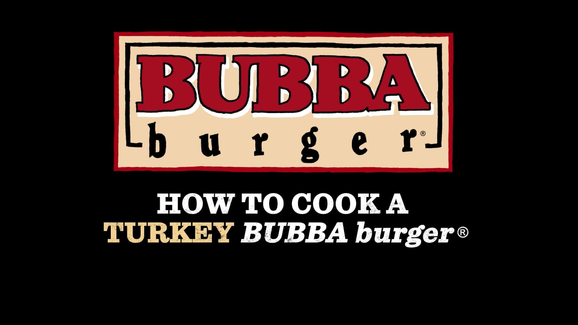 how to cook a turkey bubba burger