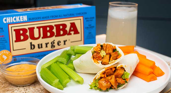 BUBBA burger Buffalo Chicken Wraps