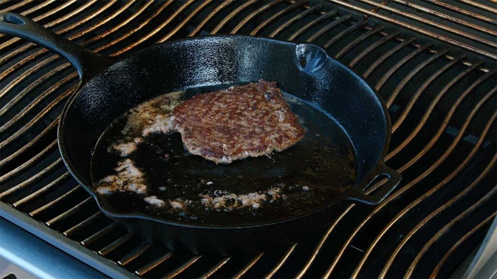 seared burger