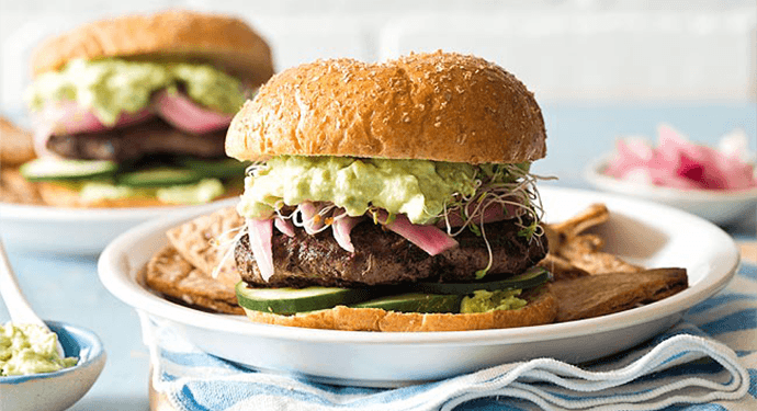 Pickled Onion & Avocado BUBBA burger