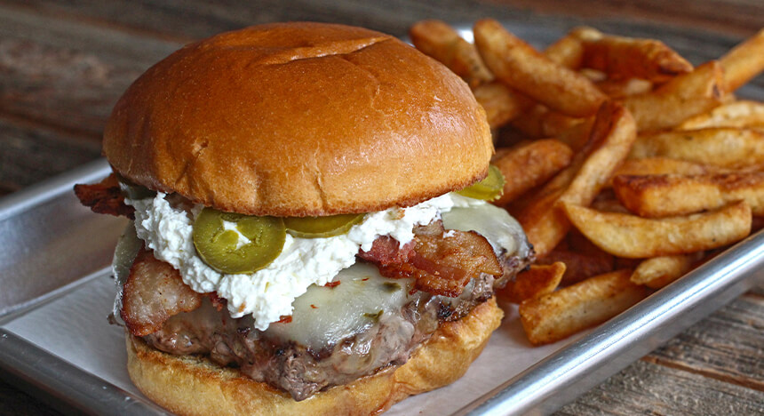 jalapeño popper BUBBA burger