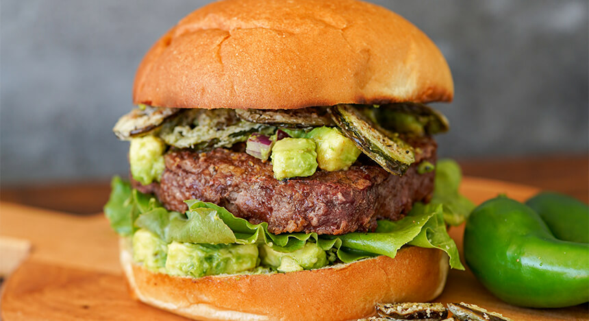 spicy guacamole BUBBA burger