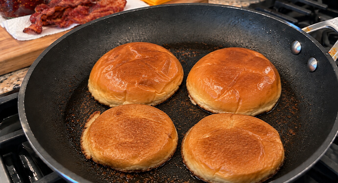 Toast the Brioche Buns. recipe image