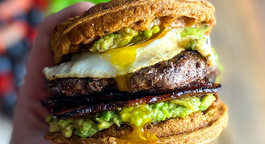 waffle burger